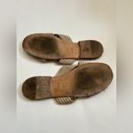 Jenni Kayne Rafia Crossover Sandals sz 38 Tan Photo 5