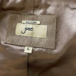 June Suede Leather Button Closure Cropped Jacket Taupe Brown Gray Size L Photo 4