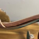 Betsey Johnson  Women's Sb-Mel Heeled Sandal tan silver size 5.5 Photo 12