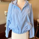 Baby Blue Windbreaker Hooded Zip Scuba Neck Size undefined Photo 6