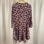 Loft Size 8 Floral Mini Dress Long Sleeves Ruffle Skirt Flowy Swing Dress Spring Photo 1