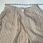 NWT By Timo Gingham Pleaded Beige Shorts Size XS Photo 5
