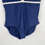Jantzen Women's Plunging Open Back Slimming One Piece Swimsuit Blue Size 10 Photo 7