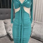 🌸AMITOUS aqua sexy dress ✨ Blue Photo 1