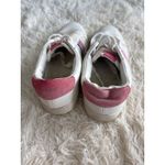 J.Crew Women's White Leather Sneakers Rainbow Stripe Tennis Shoes Size 7 Photo 5