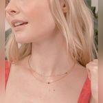 Jennifer Zeuner NWT  Jewelry Gold Plated Double Star Necklace Photo 2