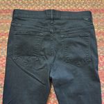 NWOT MOTHER DENIM BLACK STRETCH STUNNER ZIP ANKLE STEP FRAY JEANS Size 31 Photo 8
