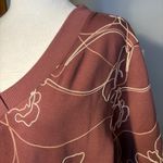 Chico's  Zenergy double knit embroidered Pullover Sweatshirt V Neck dusty rose Photo 3