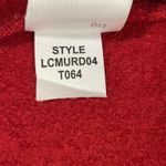 Liz Claiborne  Womens L Jacket Peacoat Red 100% Wool Double Breasted Buttons Photo 11