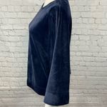 DKNY  SPORT Top Velour Oversized Wide Sleeve Navy-Medium Photo 2