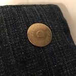 Denim embellished rhinestone studs purse bag Photo 8