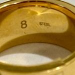 Michael Kors Stainless Steel Gold Plaque Size 8 Photo 6