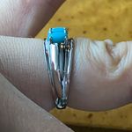 Sleeping Beauty Turquoise Sterling Silver Ring Size 6 Photo 2