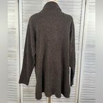 EXPRESS (Tricot) Vintage Oversized Turtleneck Sweater Chenille Brown-Large Photo 2