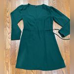 Topshop  Dark Green Long Sleeve Dress Photo 1