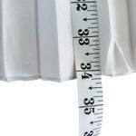 Watercolor Pleated Skirt and Textured Shirt Set Sz Small Orange White Photo 8