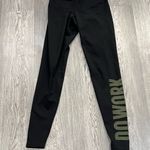 Old Navy  Women’s ACTIVE Black Workout Running Leggings "Do Work" Pants Size S Photo 0