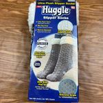 Huggle Slipper Socks Gray Cable Knit NEW Photo 4