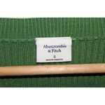 Abercrombie & Fitch Womens Green Ribbed Knit Long Sleeve Scoop Neck Sweater Sz S Photo 2