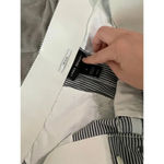 Lane Bryant  The Allie SZ 18 Pants Pinstripe Capris Crop Ankle Blue/Gray‎ & White Photo 3