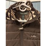 Ralph Lauren Lauren Active Jacket Fleece Aztec Design Brown Ivory Panel Zip Sz M Size M Photo 1