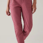 Athleta  Trekkie North Jogger Athletic Pant in Pink Berry Rose Size 12 Photo 0