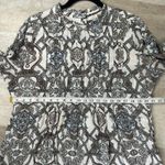 Marie Oliver Catie Silk Midi Dress Women’s XL Long Sleeve Opal Medallion print Photo 6