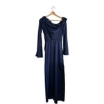 Show Me Your Mumu Jamie Maxi Dress in Midnight Navy Luxe Satin XS Photo 6