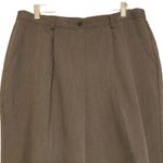 Sag Harbor VINTAGE Dark Gray Pleated Women's Slacks With Black Belt Size 16, 33” Photo 1