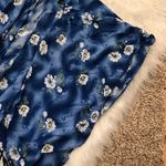 Daisy 5/$25 open front top/cover up blue with all over floral print Photo 2