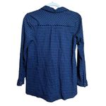 J.Jill Tunic Top Womens XS Blue Black Plaid Split Neck Popover Blouse Ladies Photo 5