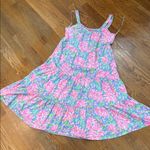 Lilly Pulitzer Pastel Floral Maxi Tiered Sundress Dress Photo 10