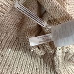 J.Crew NWT Women’s Holiday gold sequin polo collared sweater S Photo 6