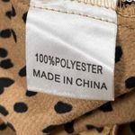 Princess Polly NEW  Tan Black Cheetah Silk Satin Ruffle Mini Bodycon Dress Size 8 Photo 4