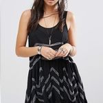 Free People  Asymmetrical Black and Gray Sundress Photo 2