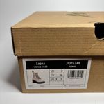 Dr. Martens Leona Women's Leather Heeled Boots in Vintage Taupe Sendal Photo 9