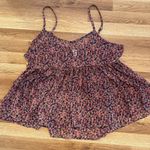 Torrid  Women's‎ 1X Floral Smocked Tube Top Boho Strapless Pink Blue Festival Photo 5