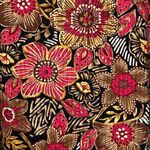 Alfred Dunner  Jacket Women 10 Black Pink Multi Floral‎ Quilted Granny Grandma Photo 5