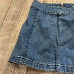 Free People  Blue Mini Skater Skirt Photo 1