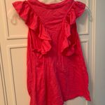 Gibson Hot Pink Crewneck Ruffles Photo 1