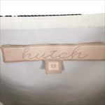 Anthropologie Hutch Naomi Chevron Printed Mini Dress Blue White Size 12 Photo 6