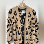 Abercrombie & Fitch  Leopard Cheetah Print Open Knit Cardigan Sweater Small Photo 6