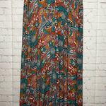 Maaji Bohemian Floral Print Maxi Dress Spaghetti Strap V Neck Women's Size S Photo 0