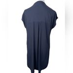 Madewell  Navy Cap Sleeves Shift V Neckline Short Sleeve Dress Size XS Photo 5