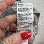 Chico's Chico’s 4 US XXL Metallic Plaid Zip Back Mock Neck Sweater Gray Classic Knit Photo 7