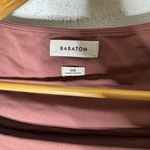 Babaton  2xs Contour Square neck Long‎ Sleeve Crop Top Mauve Rose Photo 2