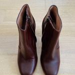 Madewell beautiful maroon leather heeled ankle booties NEW Photo 3