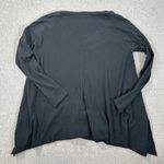 Lilla P Button Front Cardigan Tunic Top Women XL Black Cotton Long Sleeve Pocket Photo 8