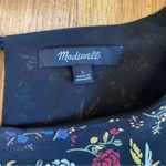 Madewell Black Floral Balloon Sleeve Blouse Size Large Photo 2
