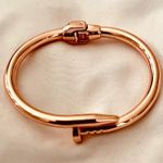 Rose gold Nail Bracelet Bangle Photo 0
